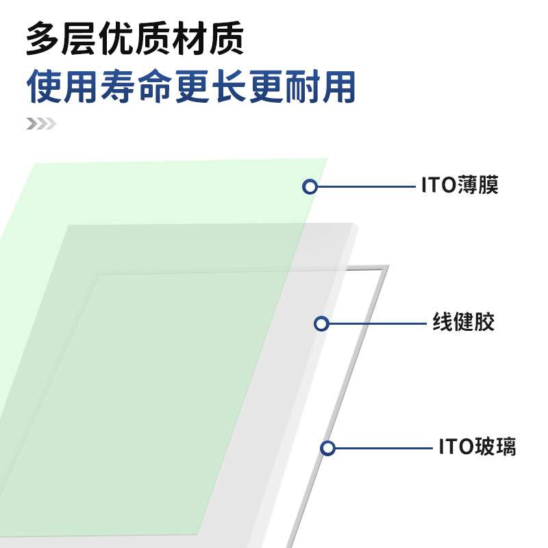 13.1寸四线电阻屏膜+膜+亚克力结构JC6防眩光纺织机触摸屏显示器