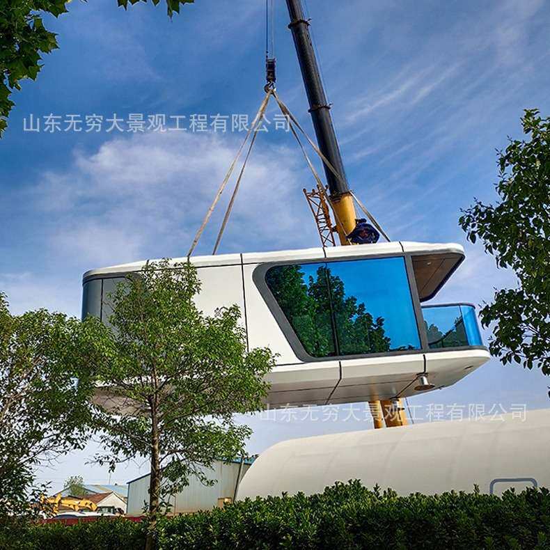 太阳能发电露营房屋景区大型太空舱民宿可外贸出口组装移动房屋