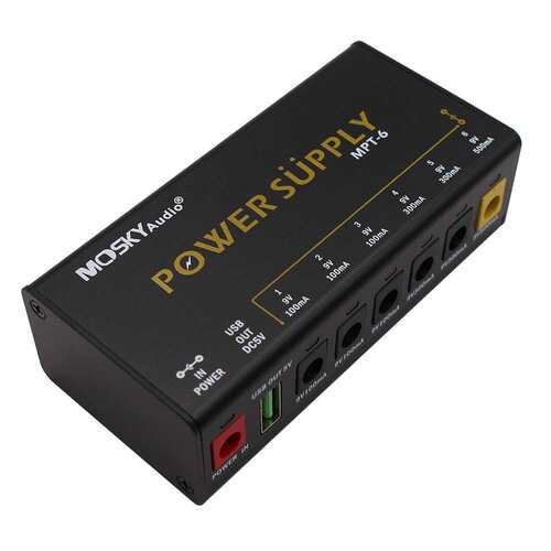新品 MOSKYAUDIO MPT-6 POWER SUPPLY 6路乐器电源DC输出