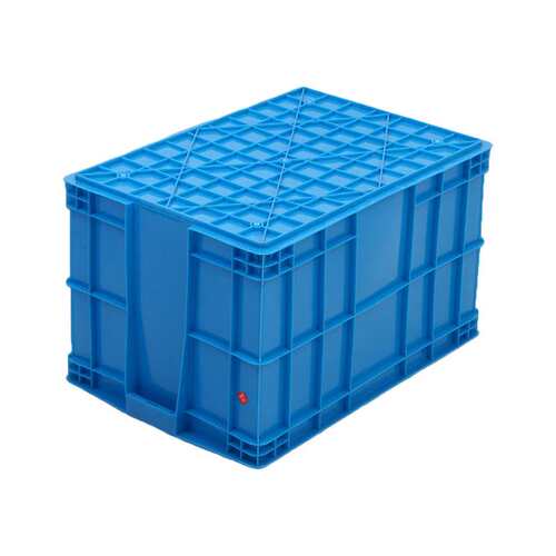 加厚可配盖子575-350塑料周转箱全熟料塑胶周转箱食品冷库周转箱