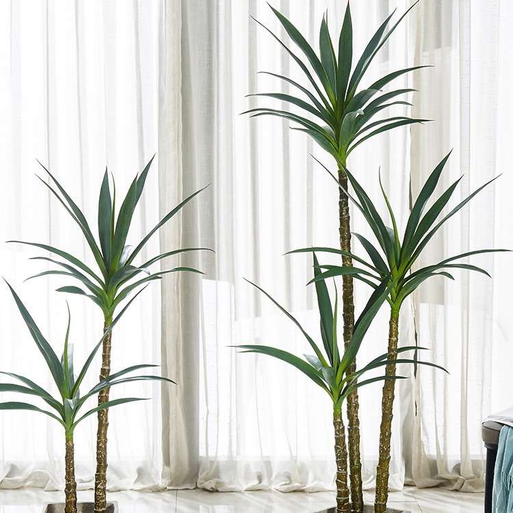 欧式风仿真植物客厅大型仿真盆栽室内造景北欧仿真绿植剑麻树可拆