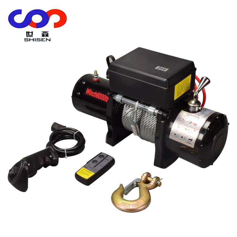 170000磅重型自救绞盘 12V 24V四驱越野车标配