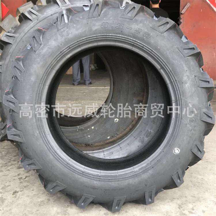 甲子拖拉机农用轮胎9.5-20人字送内胎9.5-20农业旱田胎