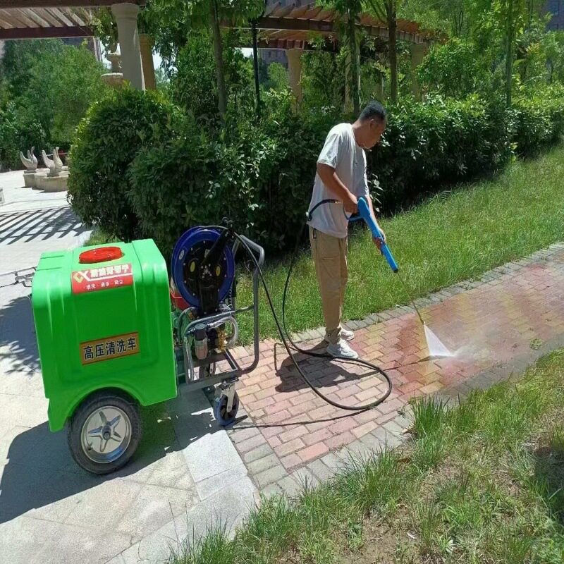 水箱大容量汽油/柴油高压清洗设备 商用环卫地面冲洗设备 多喷嘴