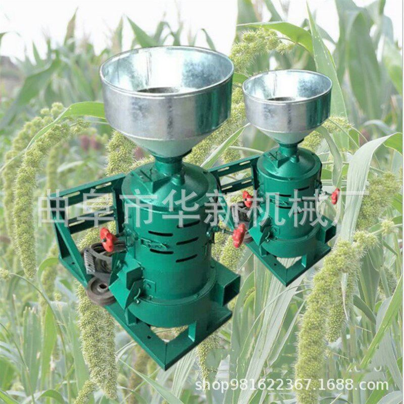 潍坊大麦高粱脱壳脱皮机 小型电动黄豆脱皮碾P米机 黍米脱壳碾米