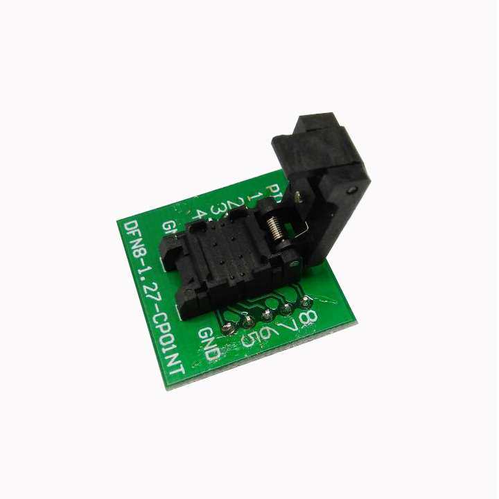 DFN8(6*8)-1.27翻盖探针测试座 QFN8-1.27-CPO1PNL烧录座