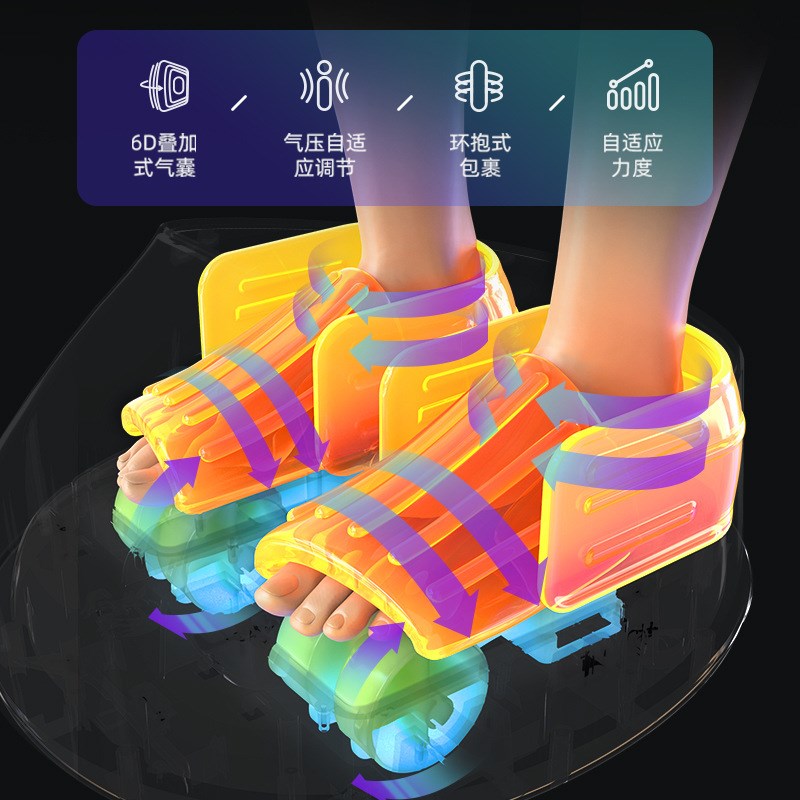家用全自动足疗机揉捏p按脚器负离子气囊全包裹足部足底按摩器