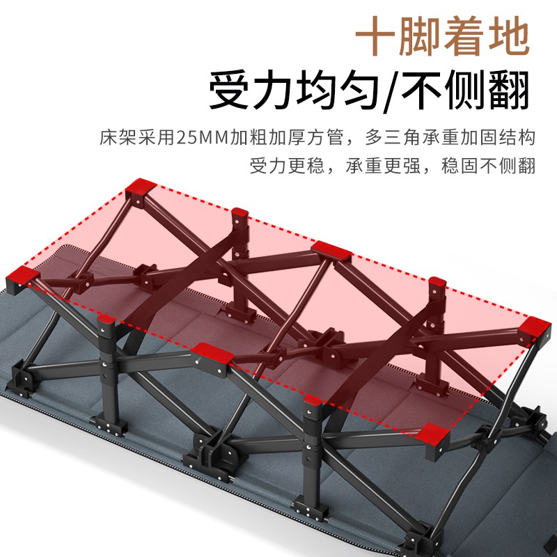 折叠床办公室陪护看护单人午休躺椅家用J多功能便携成人午睡行军