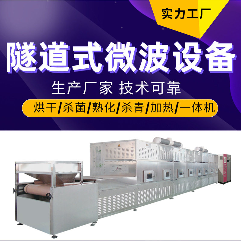 连续式活虾微波烤熟一体机