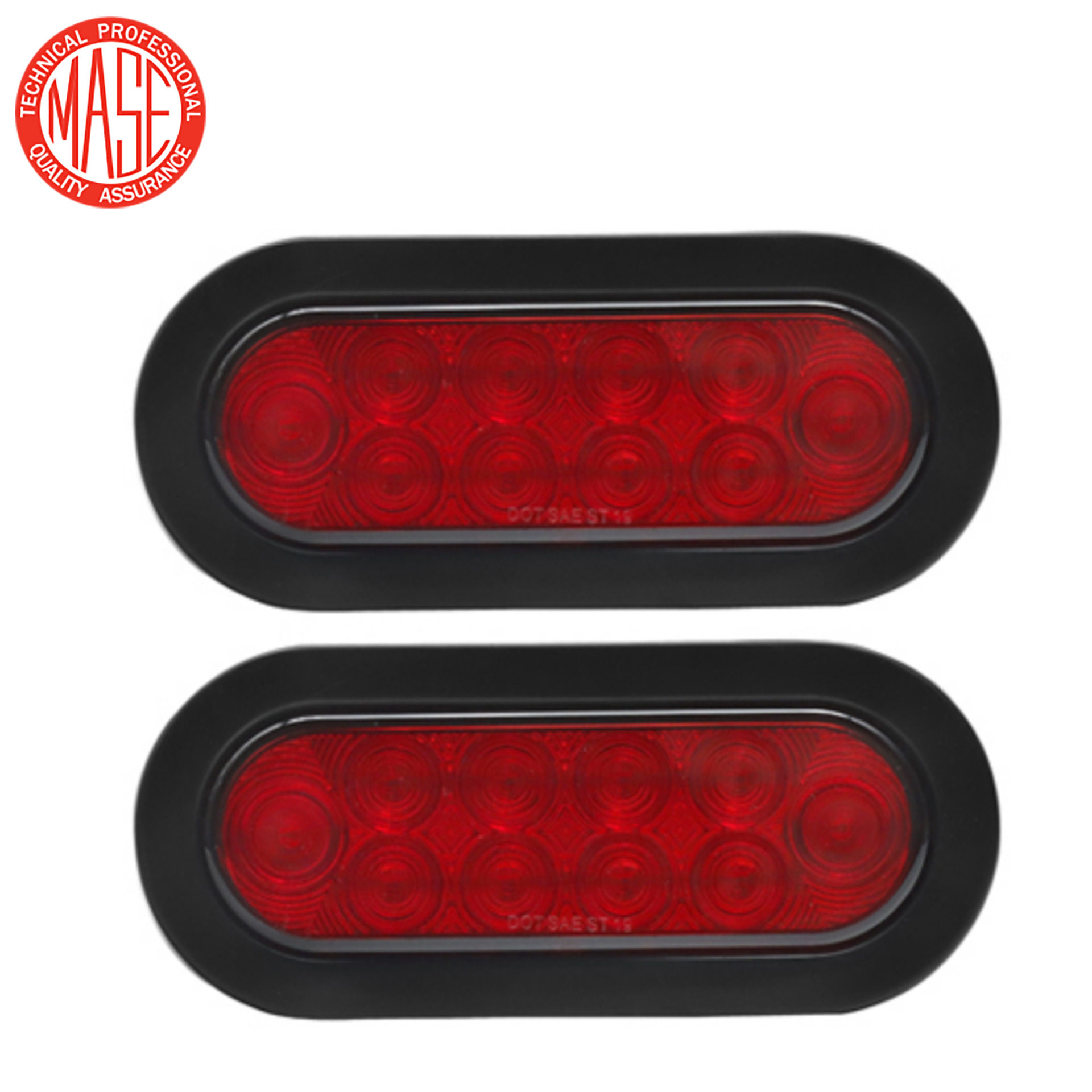 适用肯沃斯沃尔沃卡车圆形尾灯后刹车灯LED 2pCS12V