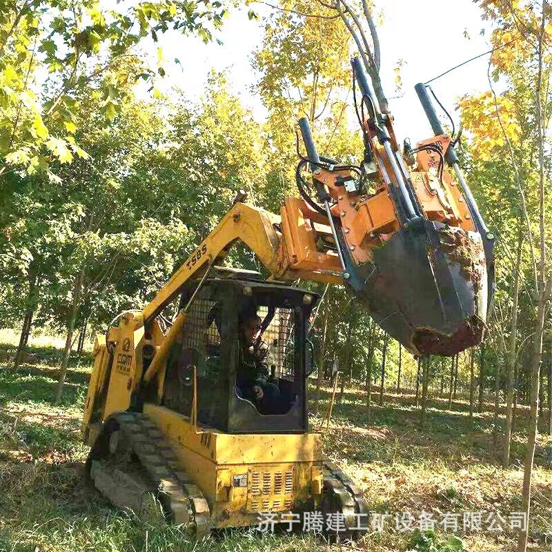 四瓣式挖树起树机 园林绿化带用移树机 圆弧式铲刀土球移树机