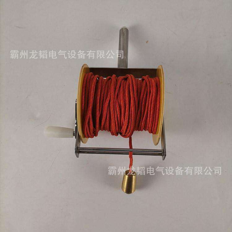 电力施工测绘工具绳高压钢丝芯测距绳4mm*50M蚕丝测量绳ZF010920