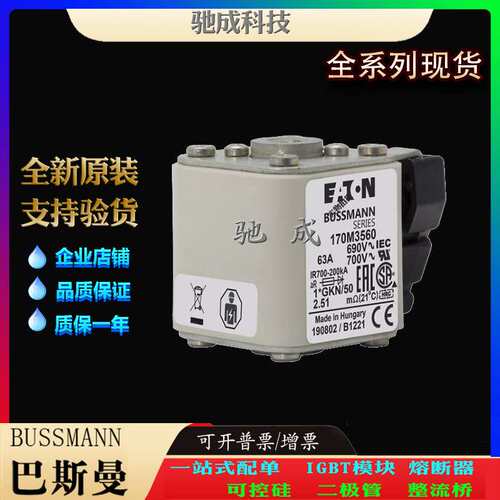 巴斯曼170M3540 170M3541 170M3558 加工制作量大价优 低压熔断器