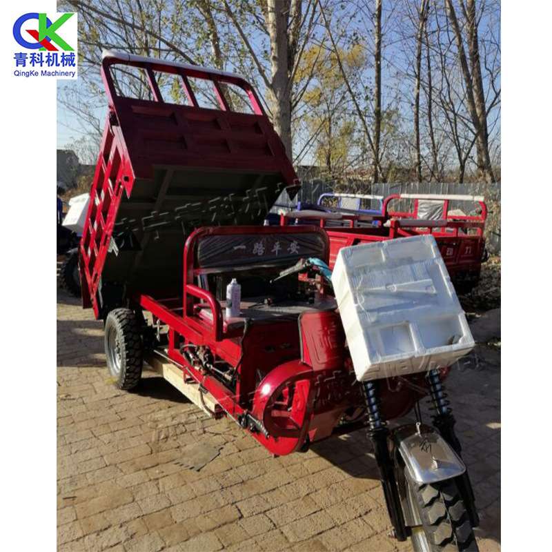汽油摩托三轮车 农用汽油三轮车载重运输车 工地运输自卸翻斗车