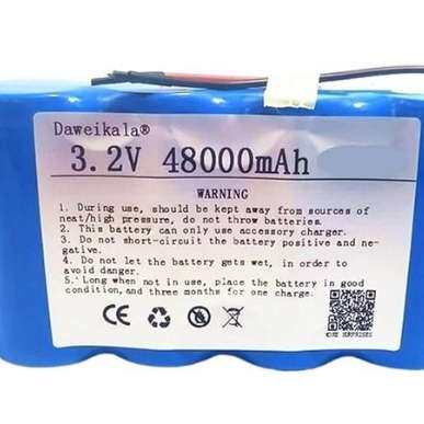 32700 Lifepo4电池组 4S1P 3.2V 48Ah 40A  平衡BMS 用于电动船