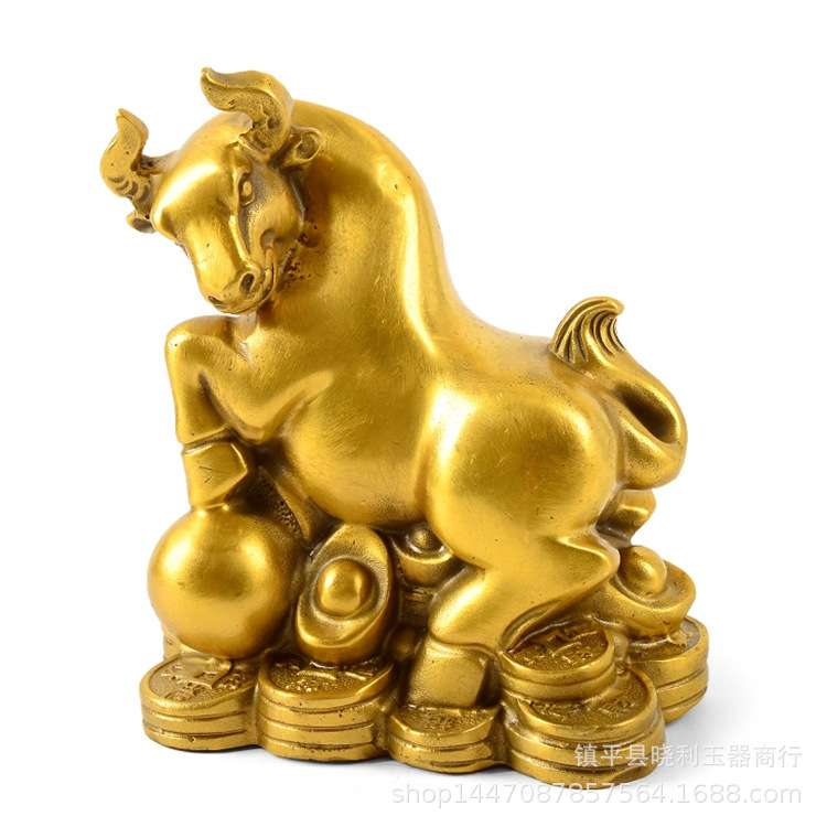 铜器十二生肖摆件古玩属鼠牛虎属兔龙蛇马羊猴鸡狗猪金属工艺品
