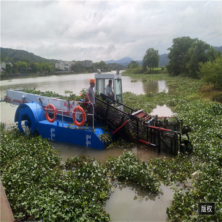 小型全自动河道水草收割船