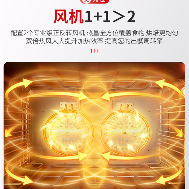 全自动旋转热风炉烤箱商用 私y房烘焙专用热风循环电烤炉面包烤箱