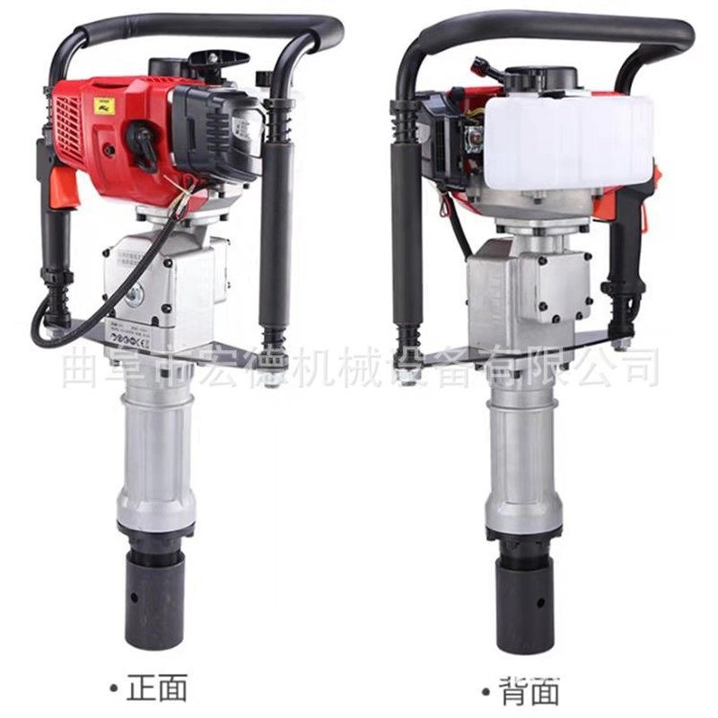 手持式气动c植桩机 便携式圆管冲击锤 防汛抢险公路护坡打桩锤
