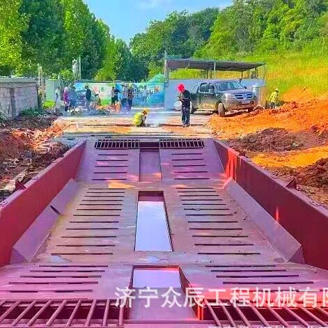 大型洗车槽厂家供应建筑工地洗车池承重力强洗车机设备可拆卸