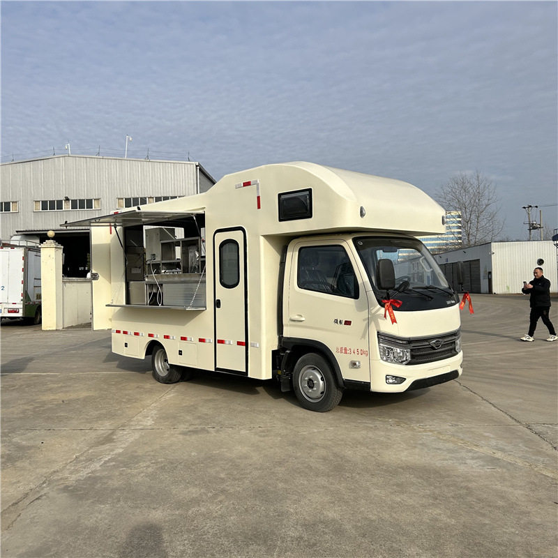 专业户外餐车工厂 汽油自动挡房车版售货车一车多用可按揭网红