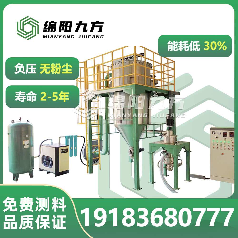 金属镍粉专用气流粉碎分级机绵阳九方气流磨超微粉碎设备