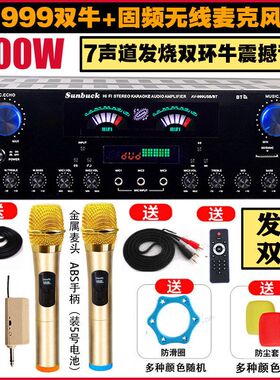 5声道功放机家用大功率功放机KTV专业发烧重低音数字7声道Y5.1功