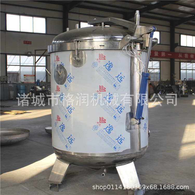 全自动高压蒸煮锅篮筐出料省力
