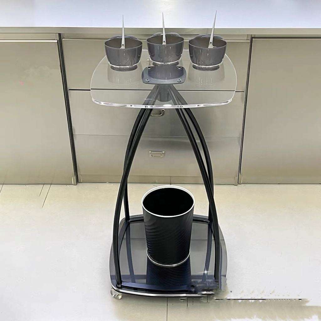 跨境新款置物推车理发店移动桌子发廊专用沙龙美发工具车厂家直销