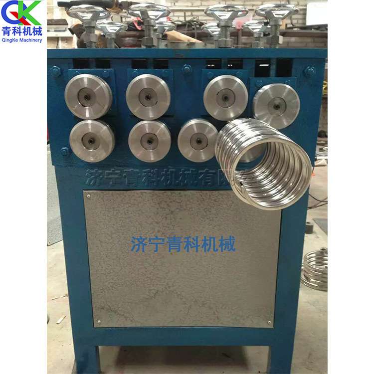 小型全自动七轴滚圆机一次成型盘管机电动不锈钢金属管道卷圆机