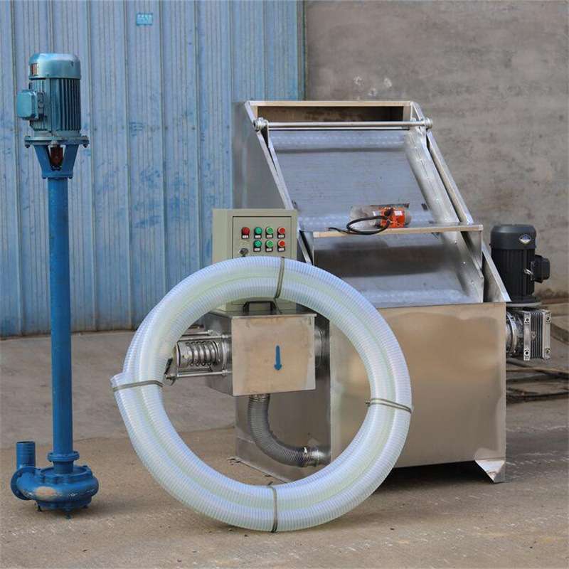 全自动不锈钢干湿分离机 猪粪鸡粪处理脱水机 1200型斜筛式脱水机