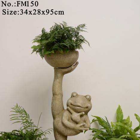 仿真石头仿真动物花器花盆景观摆设园艺花盆花器仿真植物景观