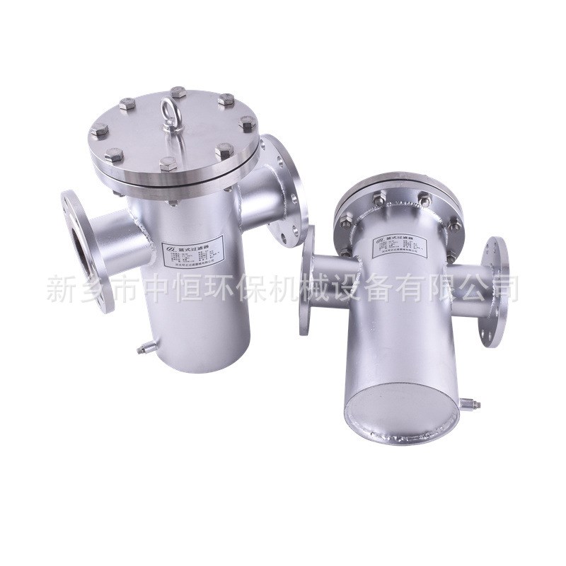 不锈钢提篮式过h滤器 直通除污器 快开式蓝式过滤器毛发收集聚集