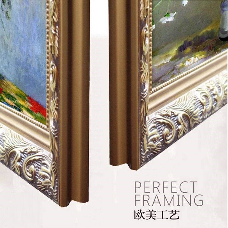 欧式玄关装饰画k走廊过道挂画壁画卧室花卉有框餐厅客厅油画竖