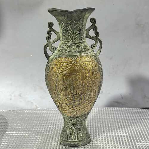批发仿古做旧欢聚一堂花瓶工艺品摆件影视道具直播供货