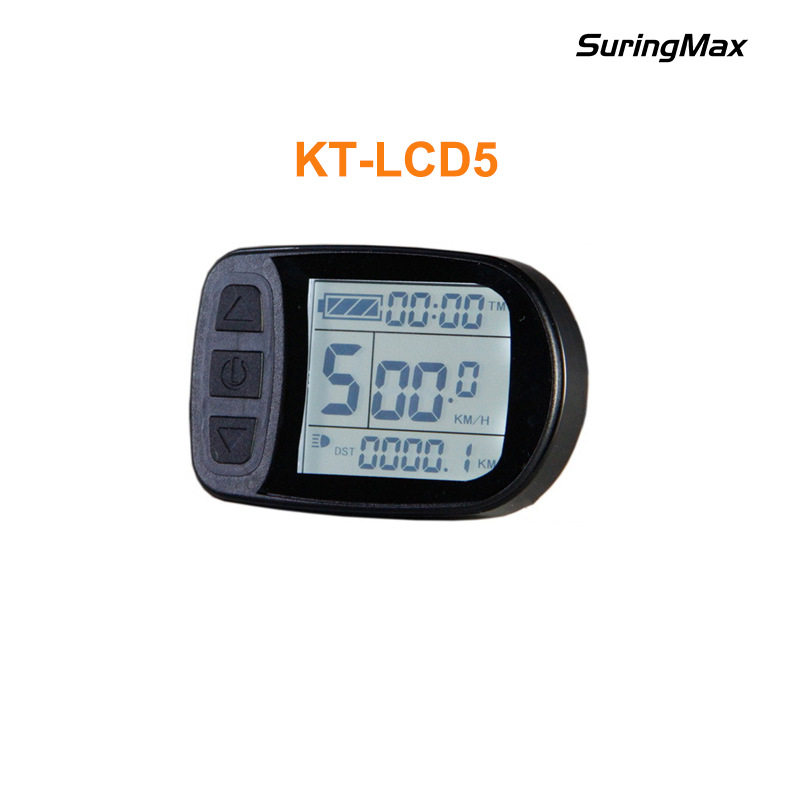 山地车自行车改装锂电动力配用昆腾KT-LCD5液晶仪表/防水接头
