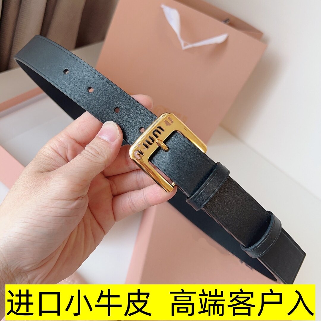 【进口小牛皮】时尚百搭针扣腰带