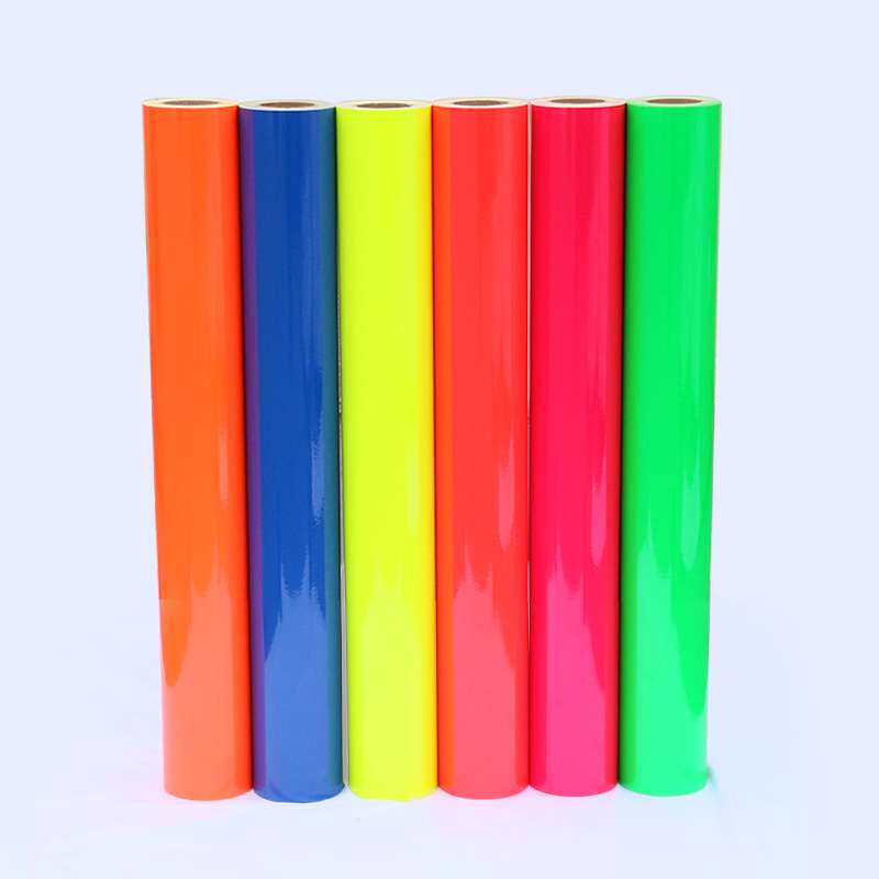荧光刻字膜广告刻绘荧光红贴纸电脑刻字纸车身荧光即时贴贴纸材料