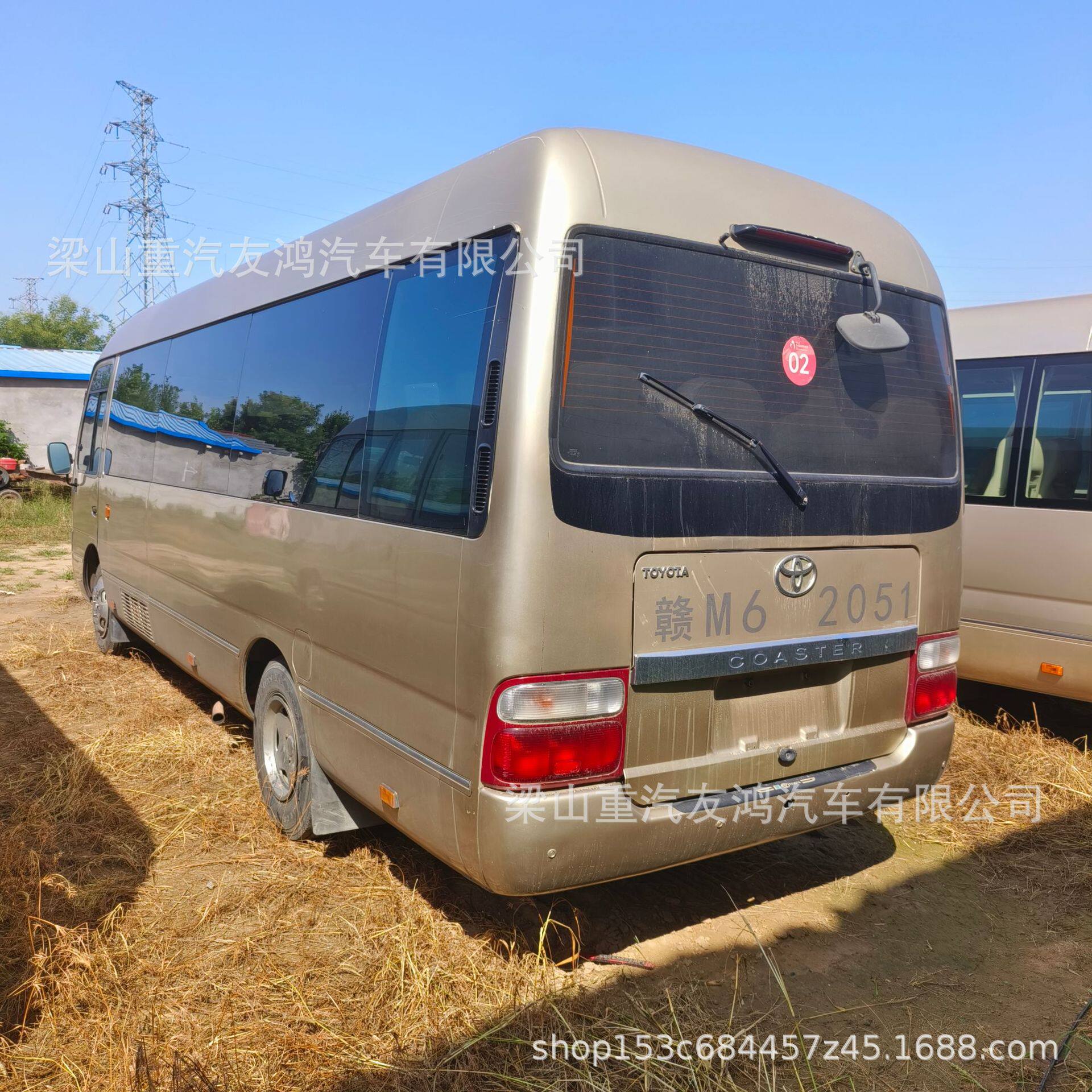 常年供应中小型客车丰田考斯特19座出口23座电动滑门豪华巴士