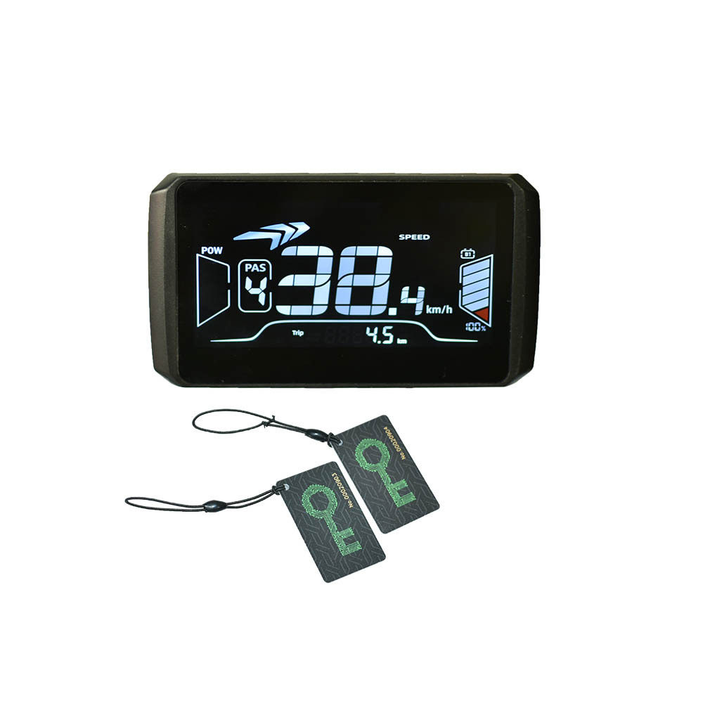 电动自行车改装LCD速度显示屏NFC24-72V二号协议H6彩屏液晶仪表