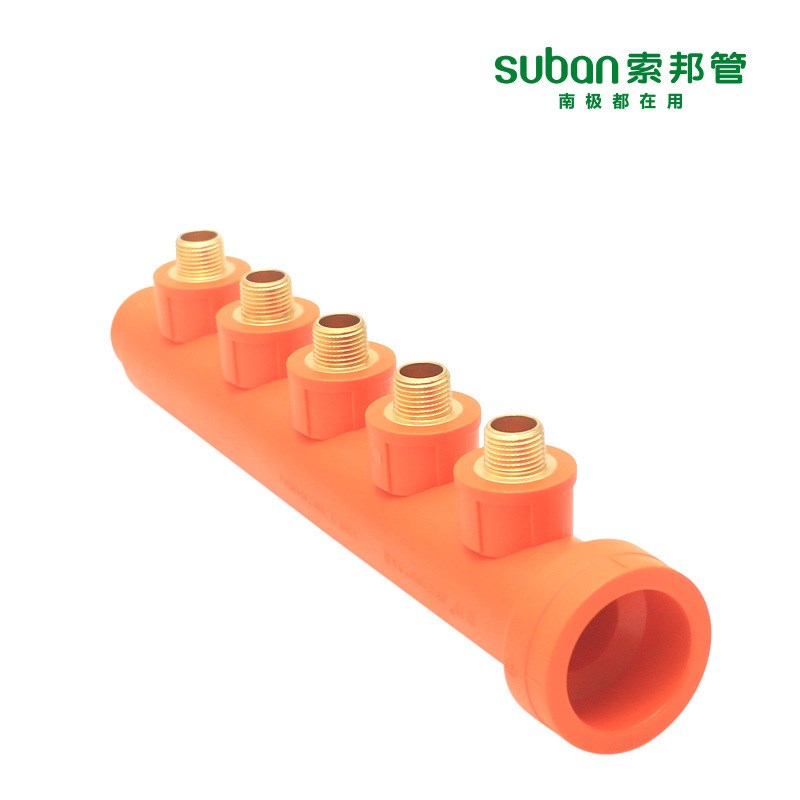 专企供应南极管g ppr家用自来水管管件 大流量分水器(外丝5路)