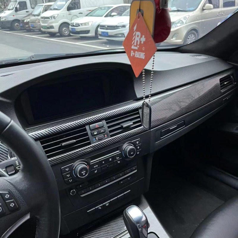 适用于宝马老3系320325IE9z0E92中控仪表台面板碳纤装饰贴内饰改