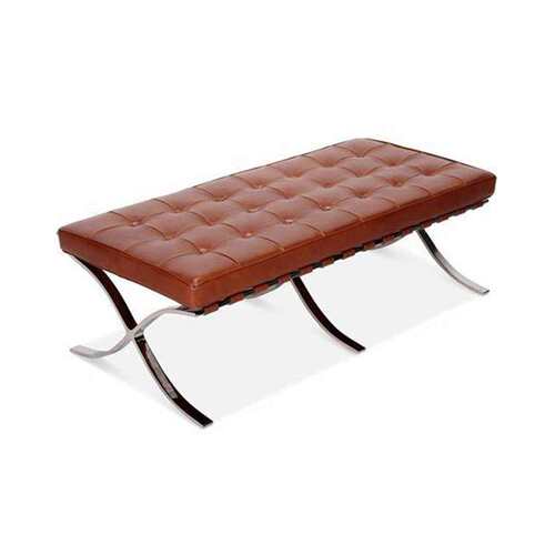 巴塞罗那长凳不锈钢架多功能办公休闲沙发ottoman bench