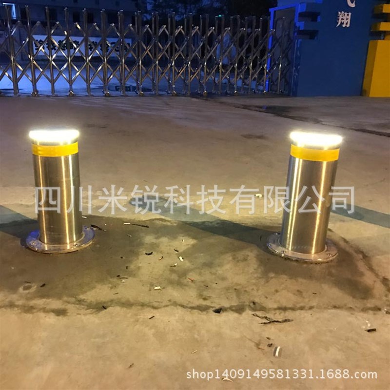 宜宾半自动升降柱泸州 固定A门桩 自贡 反恐防撞路桩安装
