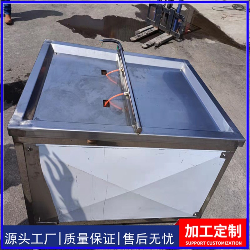 宰鸡鸭鹅肠子剖开机不锈钢刨E肠机全自动双口操作平台
