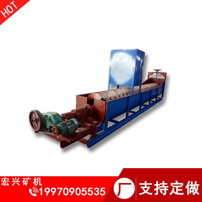 供张家界整套洗砂设备LS1000型螺旋洗沙机黏土沙除杂绞龙洗石机