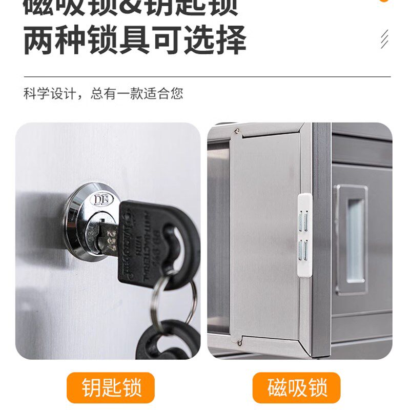 不锈钢单门更衣柜员n工柜带锁收纳柜家用夹缝收纳宿舍浴室换衣柜