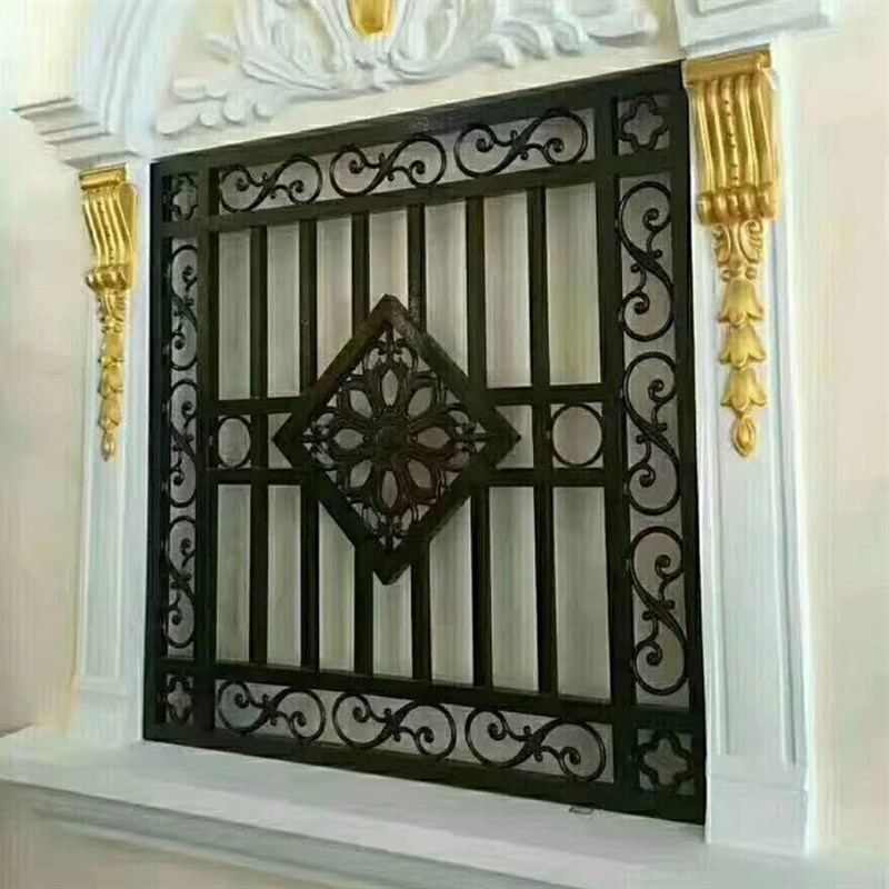 铝合金防盗d窗护栏铝艺焊接烤漆防盗窗阳台家用窗户别墅小区防坠