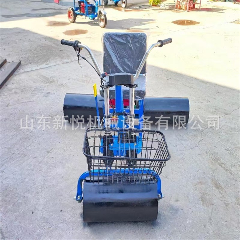 汽油款蔬菜小型压地机 小u麦播种后压地机7.5马力压实土壤压苗机