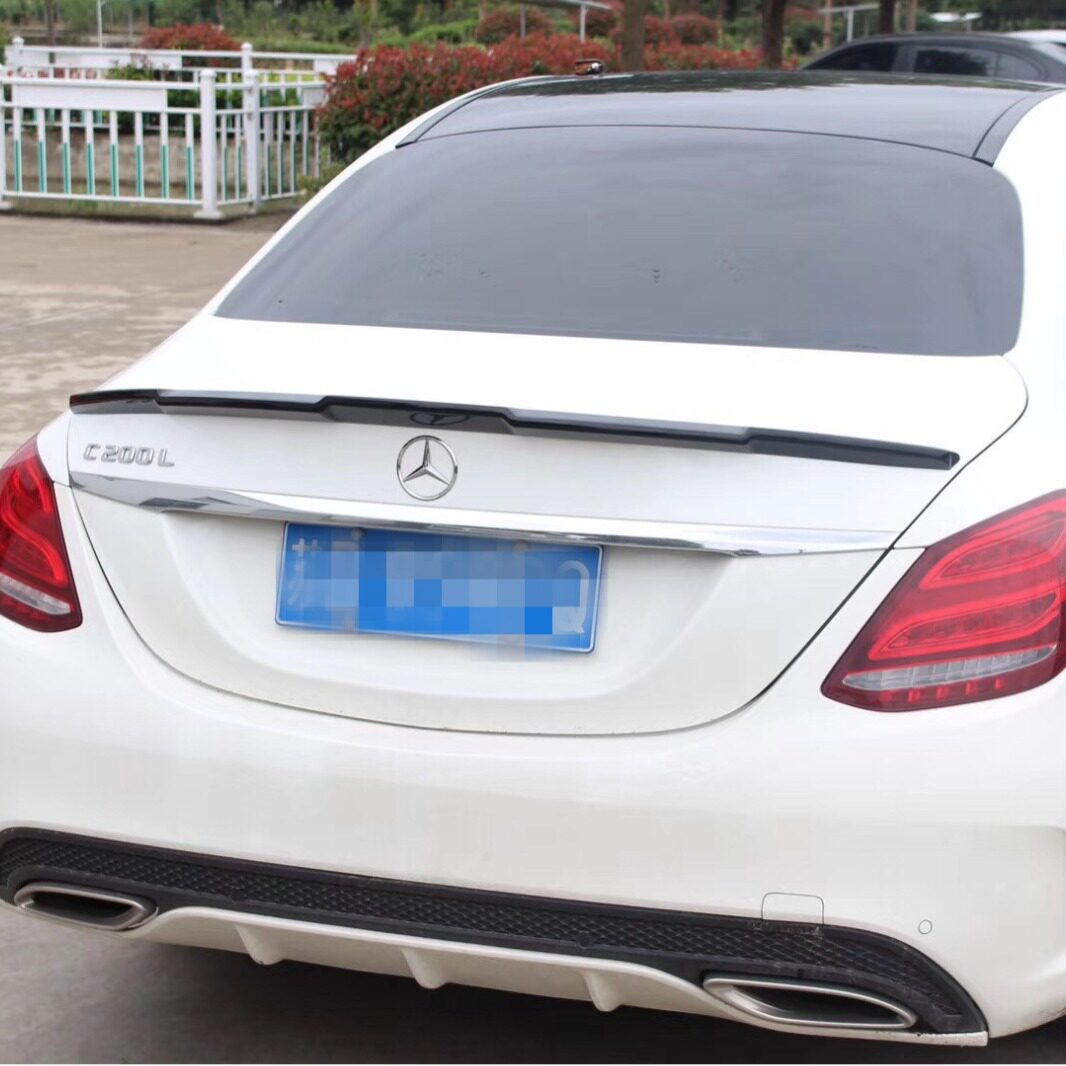 新C级C180L C300L c200L尾翼压翼风翼用品奔驰新C级改装尾翼